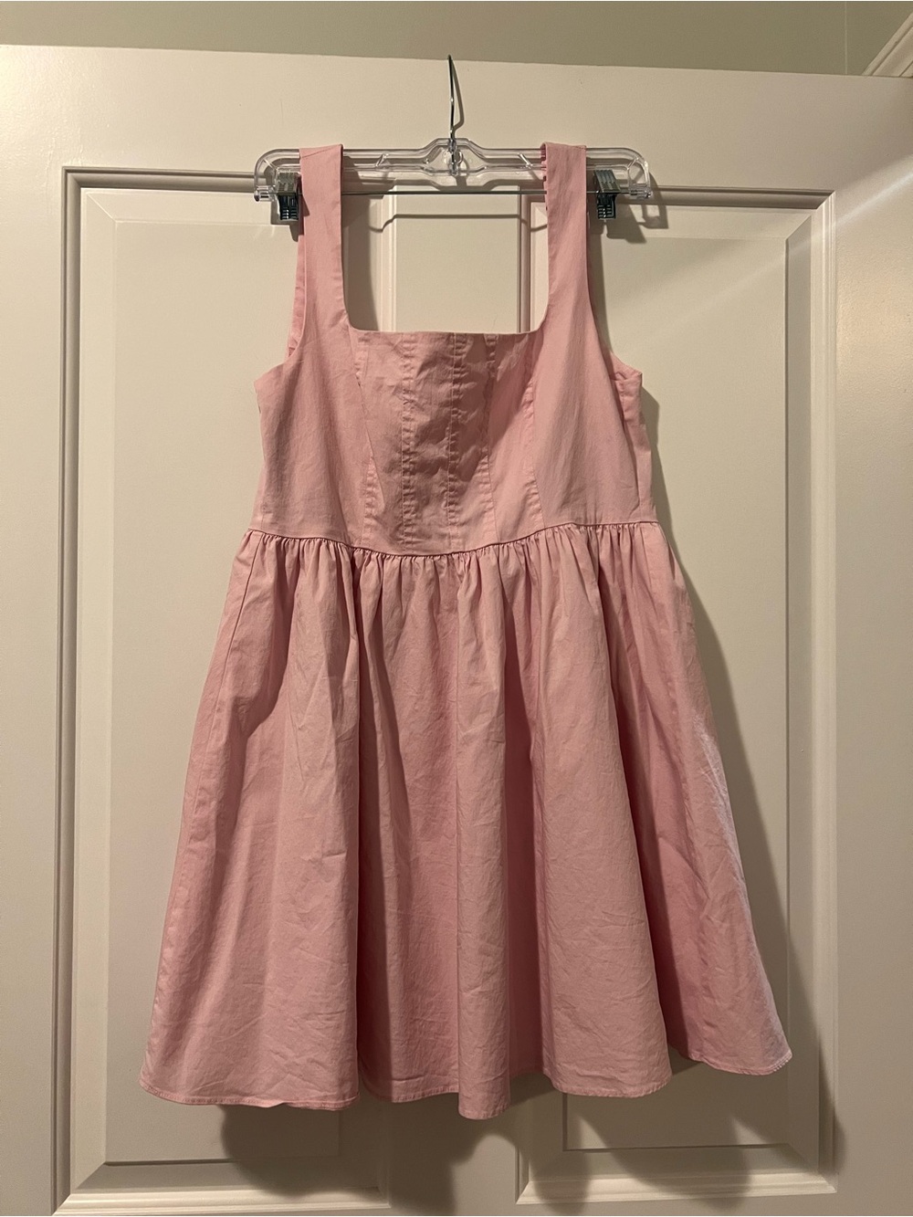 Forever 21 Light Pink Sleeveless Fit-and-Flare Dress